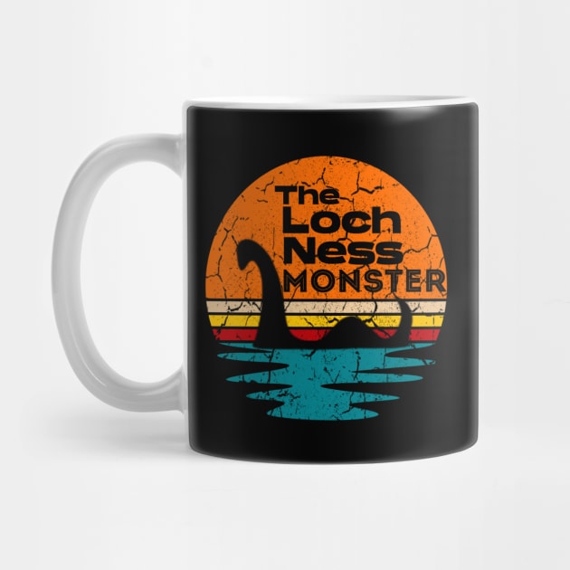 Loch Ness Monster Of The Swamp! Distressed Retro Look by Funkrafstik